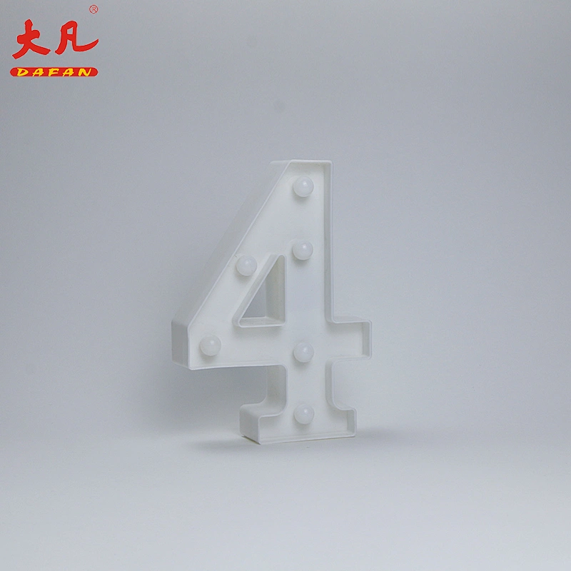 4 Shape LED Alphabet Lamp Plastic Letter Light Sign For All Festivals,Wedding,Party Decorative Night Light