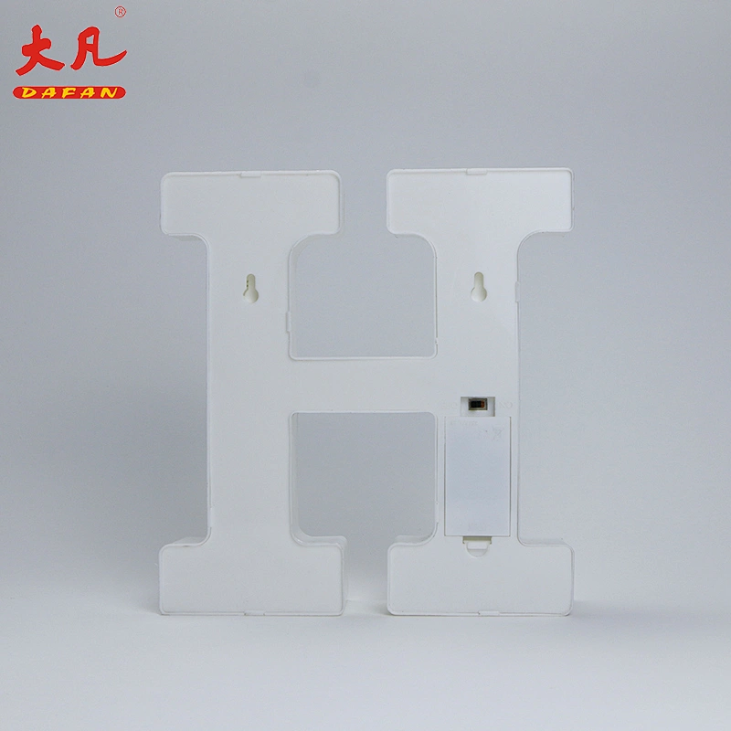 letter h keychain led Christmas lights led decoration light for wedding plastic light cube light letter box