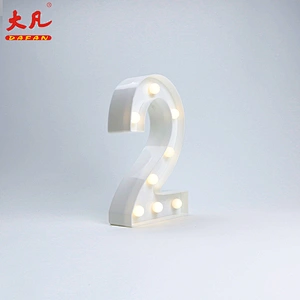 2 Shape LED Alphabet Lamp Plastic Letter Light Sign acrylic led light letter Decorative Night Light