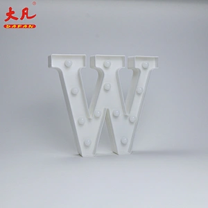 W Christmas led light battery letter light plastic led panel word light led alphabet letters