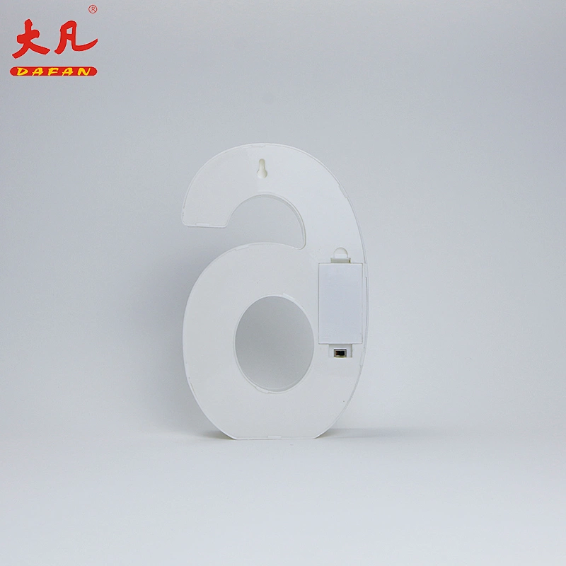 6 LED alphabet lamp plastic letter sign battery operated Led light plastic decoration light for wedding Christmas