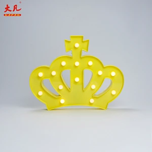 Crown Christmas decoration design lamp led plastic light marquee letter light letter box marquee