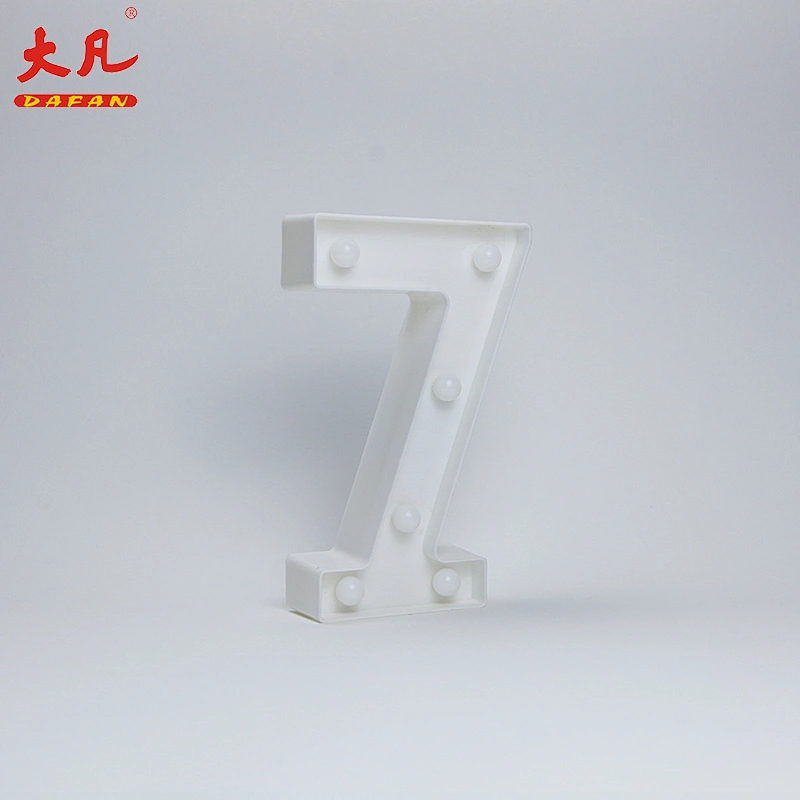 7 letter light battery plastic letter sign alphabet lamp plastic light box light indoor