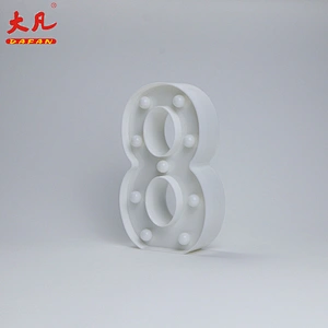 8 plastic letter light sign light decoration for festival,wedding,party room night light