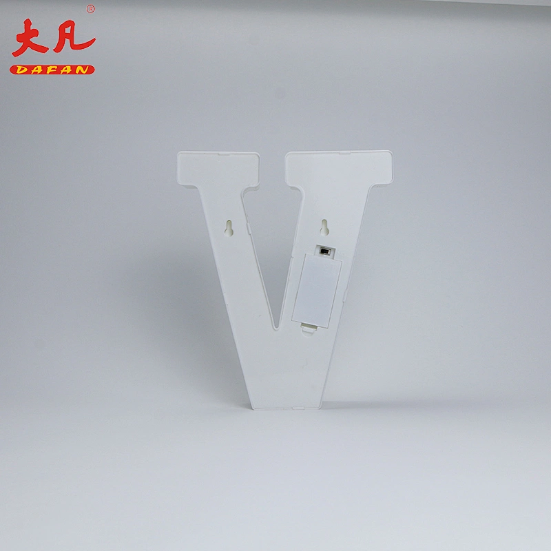V shape LED letter board battery operated LED light led Christmas lights wedding light party room decorative light