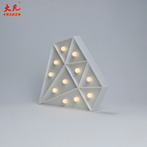 Diamond birthday wedding marquee plastic light battery decoration led light cube solar letter box light wedding marquee
