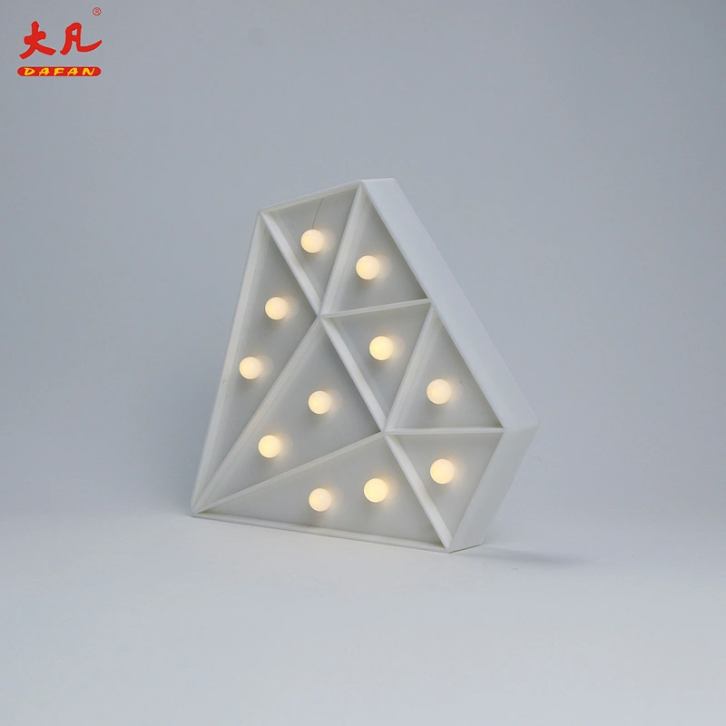 Diamond birthday wedding marquee plastic light battery decoration led light cube solar letter box light wedding marquee