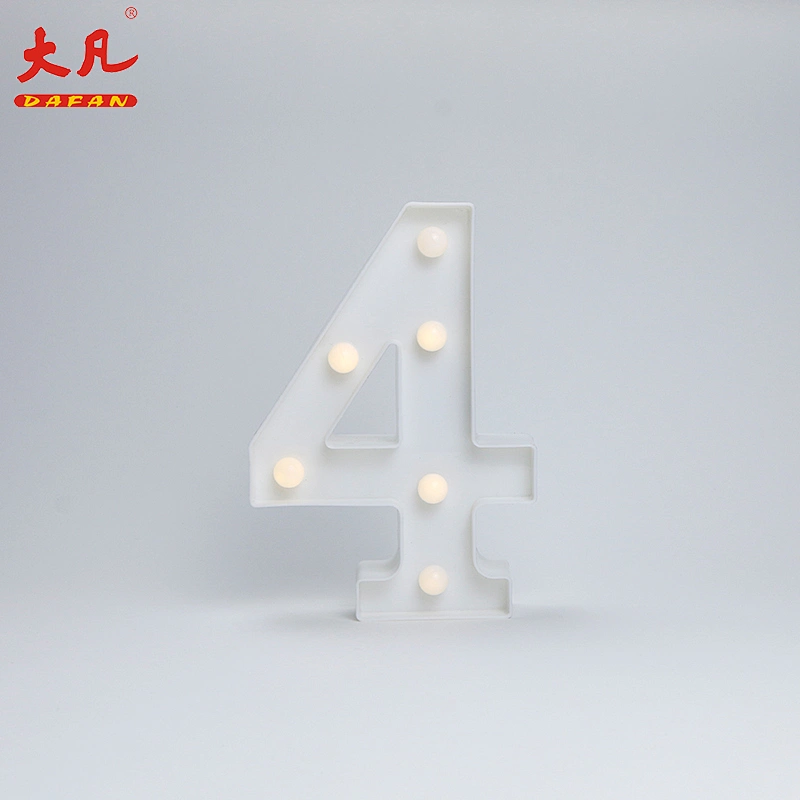 4 Shape LED Alphabet Lamp Plastic Letter Light Sign For All Festivals,Wedding,Party Decorative Night Light