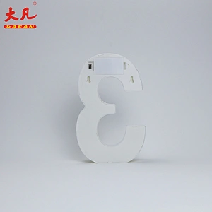 3形状LED字母灯塑料字母灯标志为所有节日，婚礼，党装饰夜灯