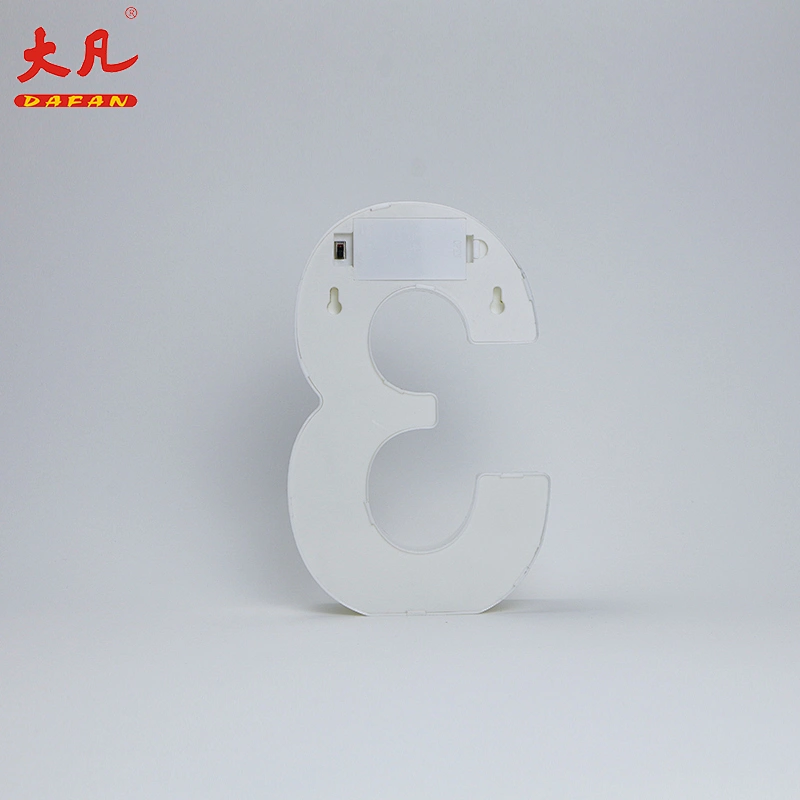 3形状LED字母灯塑料字母灯标志为所有节日，婚礼，党装饰夜灯