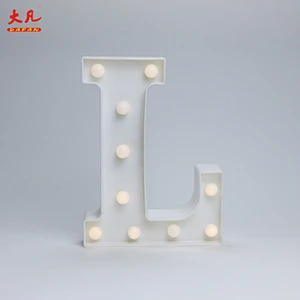 L Christmas decoration light battery operated led lamp plastic light box word light