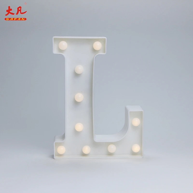 L Christmas decoration light battery operated led lamp plastic light box word light