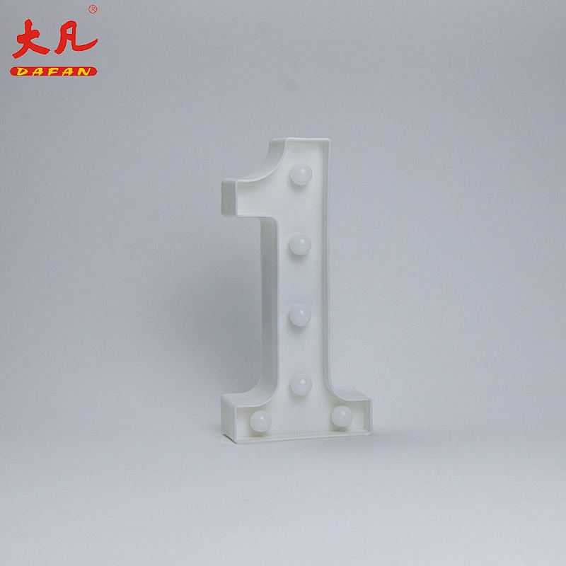 1 Shape LED Alphabet Lamp Plastic Letter Light Sign For All Festivals,Wedding,Party Decorative Night Light