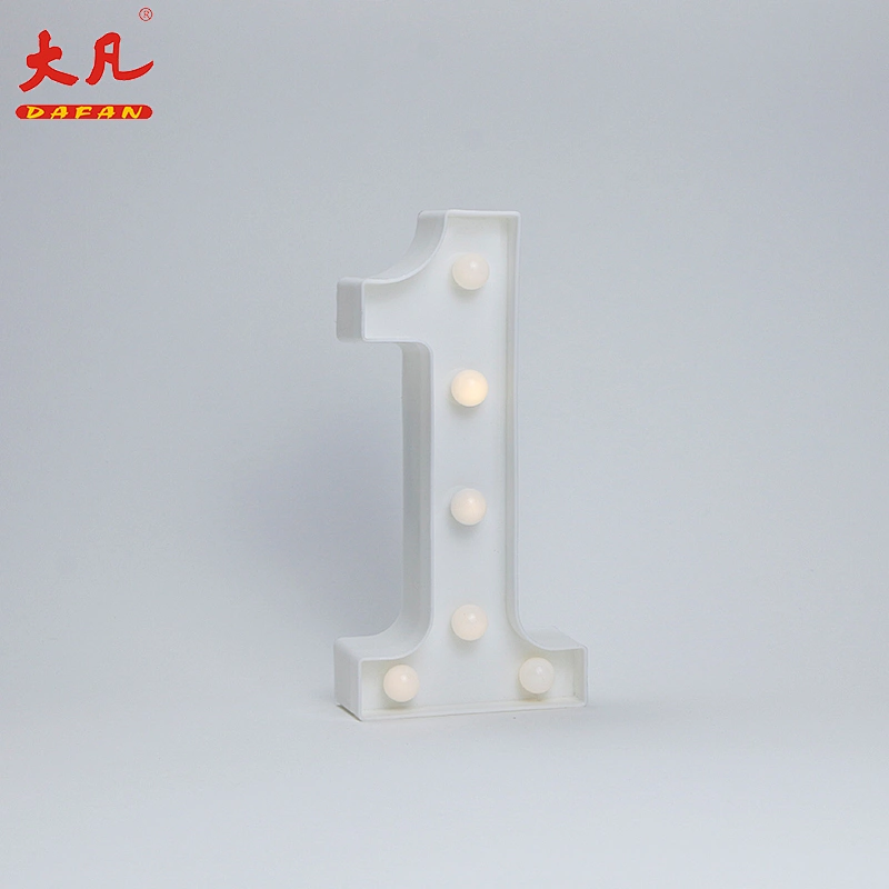 1 Shape LED Alphabet Lamp Plastic Letter Light Sign For All Festivals,Wedding,Party Decorative Night Light