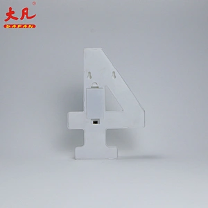 4 Shape LED Alphabet Lamp Plastic Letter Light Sign For All Festivals,Wedding,Party Decorative Night Light
