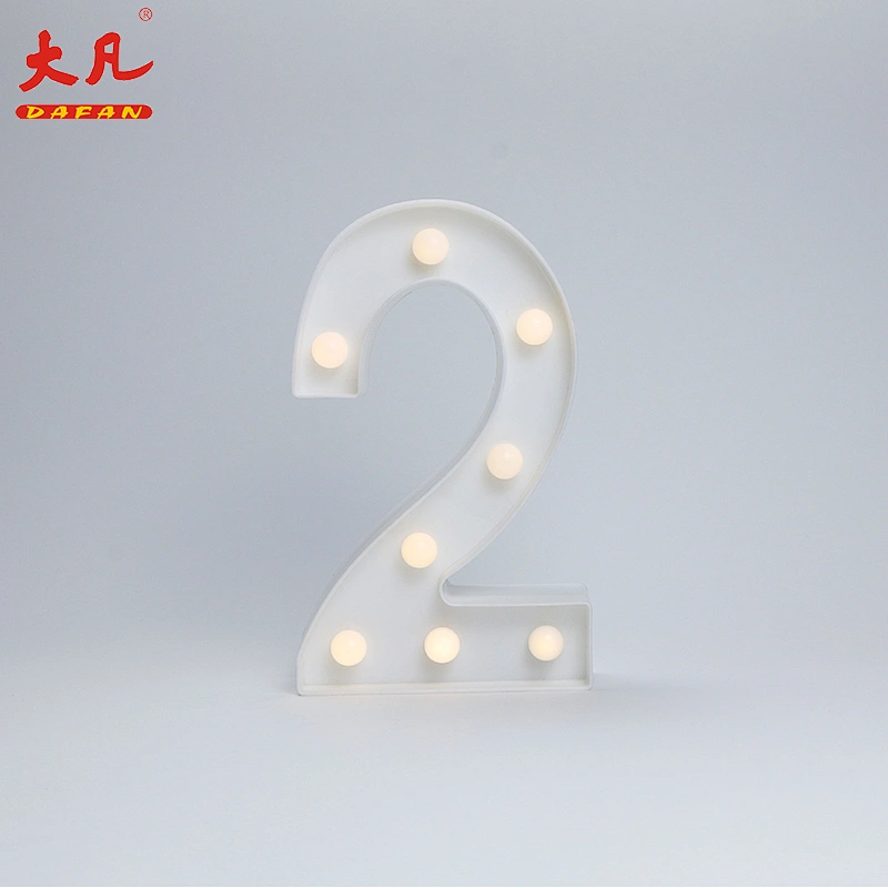 2 Shape LED Alphabet Lamp Plastic Letter Light Sign acrylic led light letter Decorative Night Light