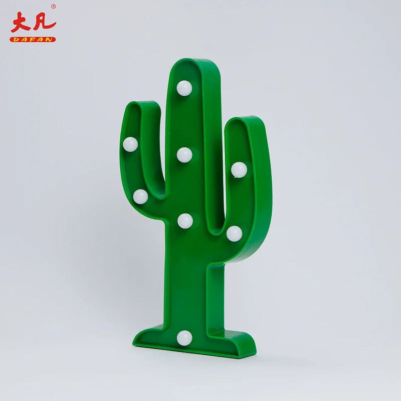 Cactus Christmas letter light design lamp led plastic light marquee plastic bulkhead light lighting led