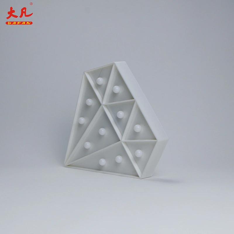 Diamond birthday wedding marquee plastic light battery decoration led light cube solar letter box light wedding marquee