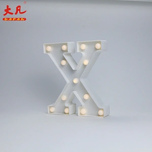 X led light table decoration room light solar letter box light 3d letter sign
