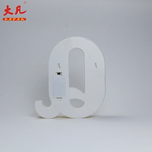 Q letter board light led letters led festival lights Christmas decoration festival light plastic bulkhead light