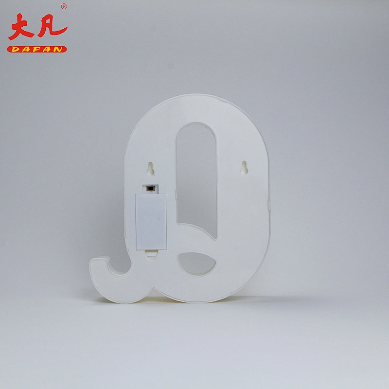 Q letter board light led letters led festival lights Christmas decoration festival light plastic bulkhead light
