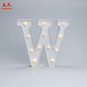 W Christmas led light battery letter light plastic led panel word light led alphabet letters
