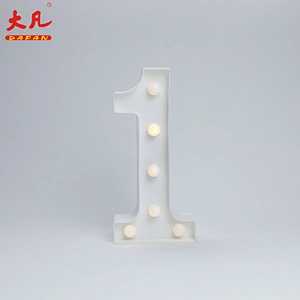 1 Shape LED Alphabet Lamp Plastic Letter Light Sign For All Festivals,Wedding,Party Decorative Night Light