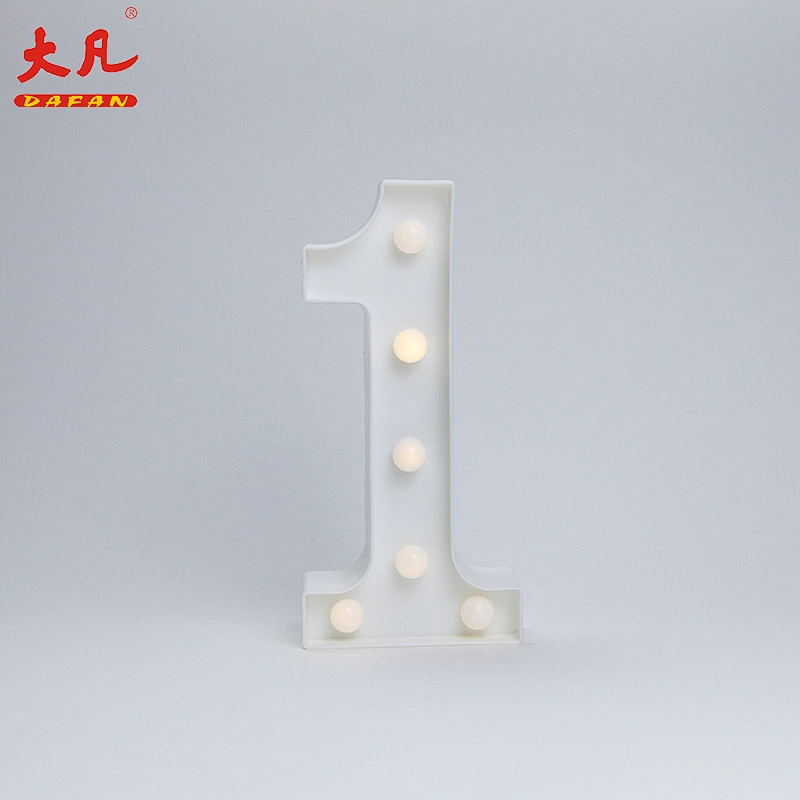 1 Shape LED Alphabet Lamp Plastic Letter Light Sign For All Festivals,Wedding,Party Decorative Night Light