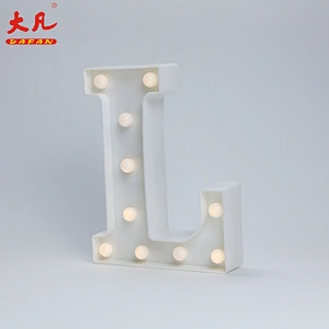 L Christmas decoration light battery operated led lamp plastic light box word light