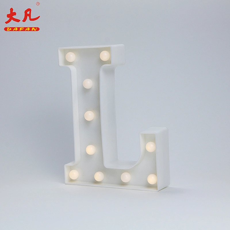 L Christmas decoration light battery operated led lamp plastic light box word light