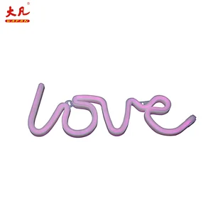 Love shape wholesale led neon open sign festival decoration shop open closed sign