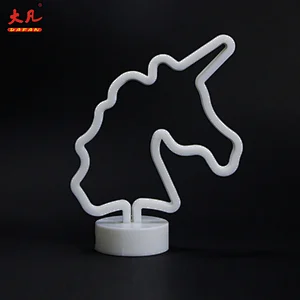 china wholesale unicorn baby lamp neon light sign decoration led battery night lamp christmas led light