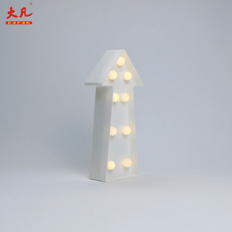 Arrows shape baby night light wedding marquee light letters marquee acrylic letter beads