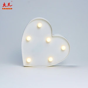 Heart indoor lamp cheap table lamp battery operated room light table decoration wedding marquee