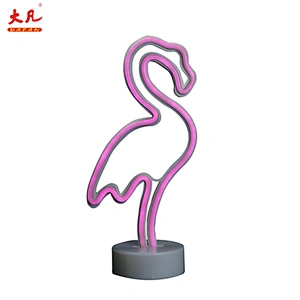 LED flamingo neon led sign neon table lamp hotel bedside room lamp party marquee letter
