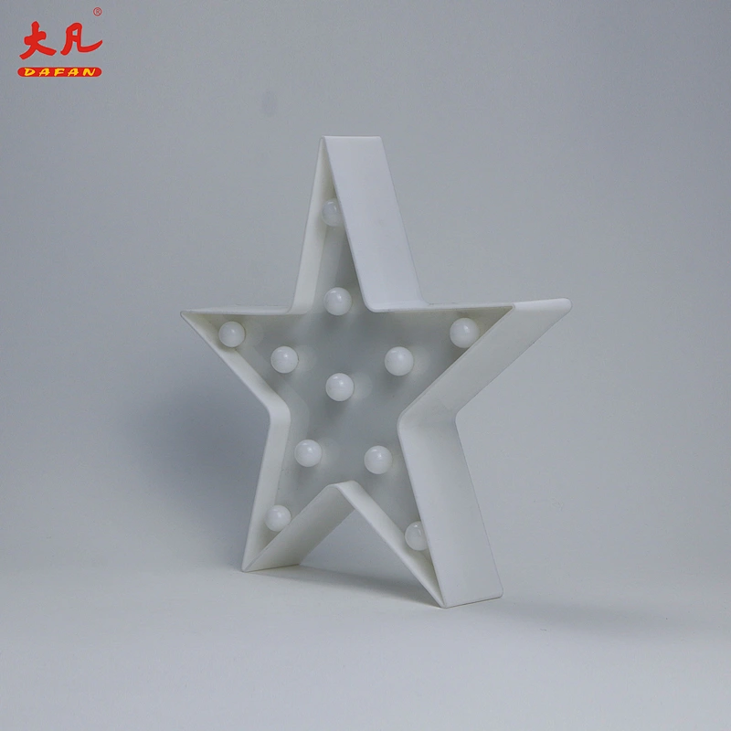 星星塑料灯led圣诞装饰led塑料面板灯pvc选框字幕灯
