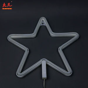 热卖五角星装饰灯霓虹灯标志灯usb＆电池供电led霓虹灯绳灯
