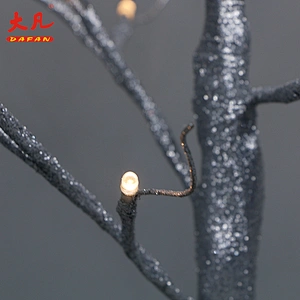 wholesale high grade dusting preparation led artificial yard room tree waterproof birch led indoor Christmas tree lights