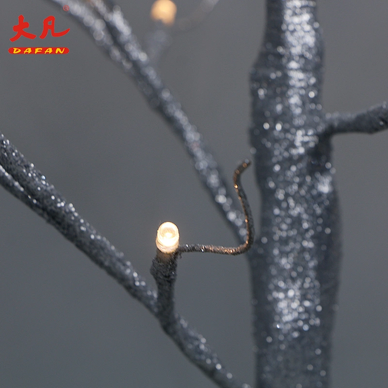 wholesale high grade dusting preparation led artificial yard room tree waterproof birch led indoor Christmas tree lights