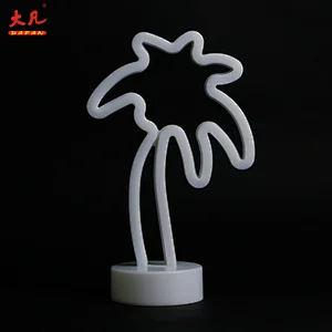best sell Christmas new coconut tree lamp battery led neon light decoration USB lamp neon table light indoor