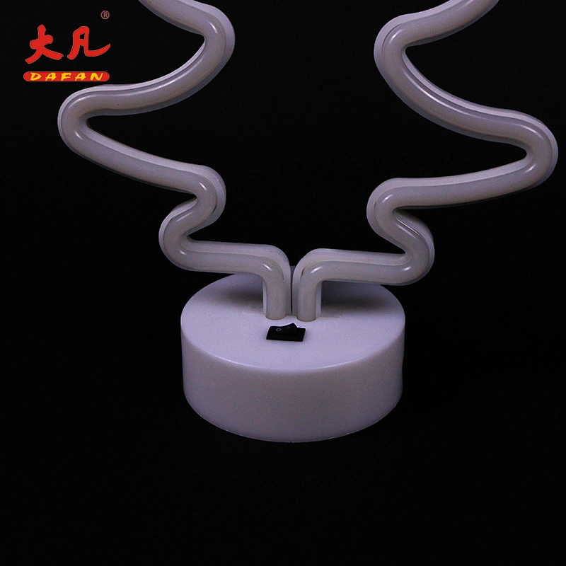 Christmas tree shape led usb letter jewelry marquee lights room table lamp usb led neon sign