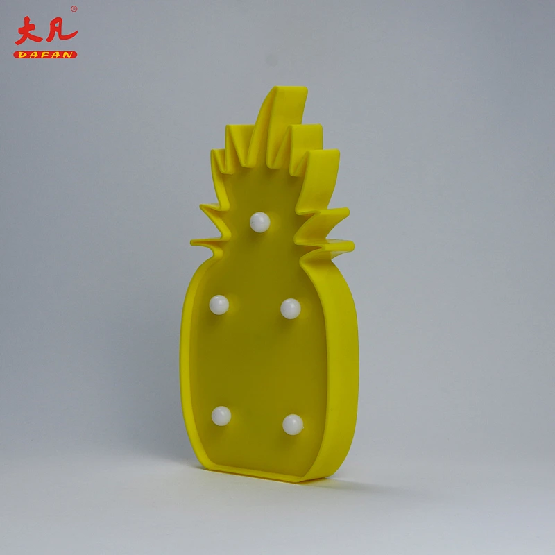 Pineapple festival decoration wedding party plastic signs marquee letter light