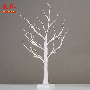 wholesale high grade dusting preparation led artificial yard room tree waterproof birch led indoor Christmas tree lights