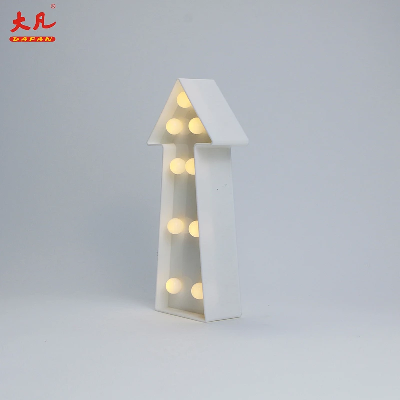 Arrows shape baby night light wedding marquee light letters marquee acrylic letter beads