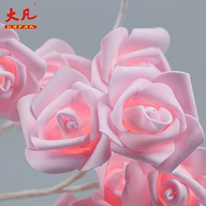 45cm artificial rose tree light Christmas led flower tree light artificial rose lamp