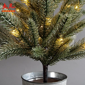 2018 New Products Christmas Indoor Decoration Branch Led snowy pine Tree Lights for Christmas decoration