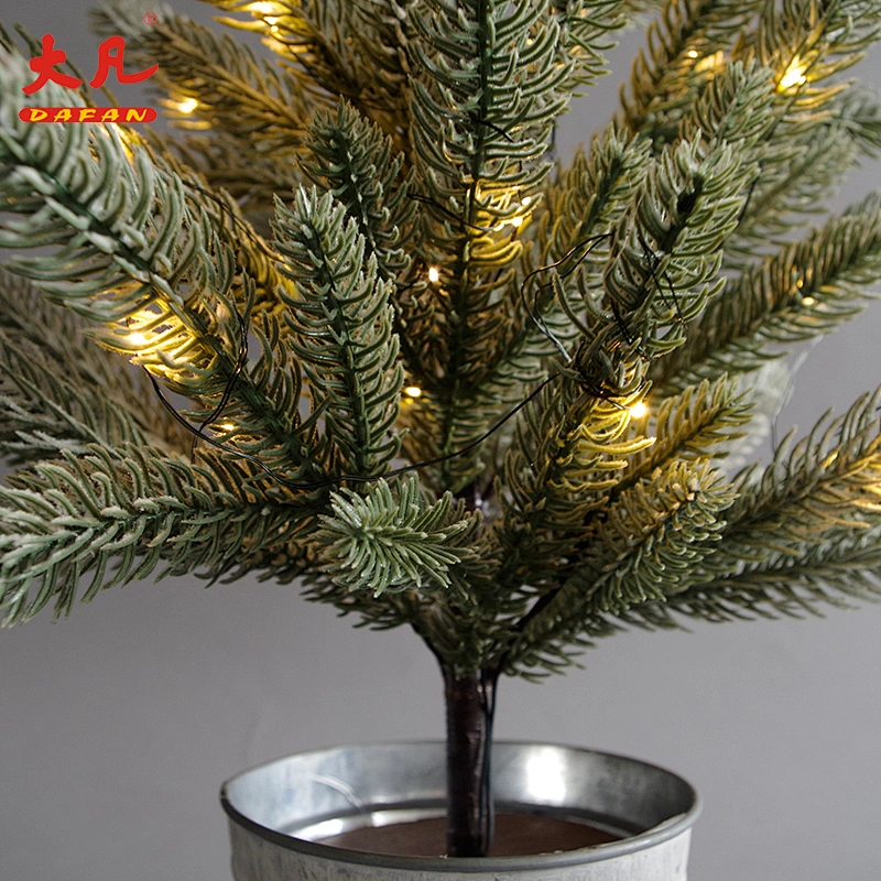 2018 New Products Christmas Indoor Decoration Branch Led snowy pine Tree Lights for Christmas decoration