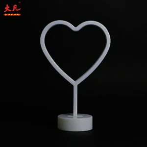 love shape led marquee neon table light decoration usb lamp neon led sign for party wedding