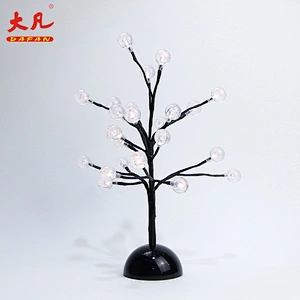 灯泡花树电池led灯装饰圣诞树球美丽led白桦树