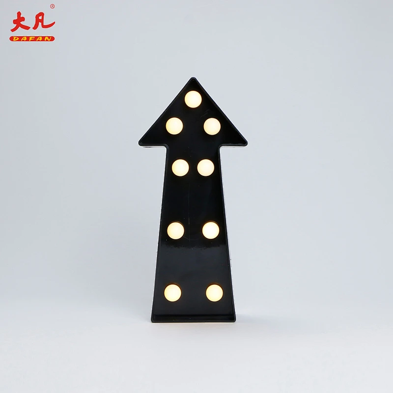 Arrows shape baby night light wedding marquee light letters marquee acrylic letter beads